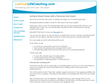 Tablet Screenshot of lowcostlifecoaching.com